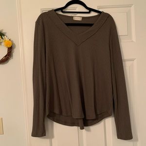 Olive green altered state long sleeve tee